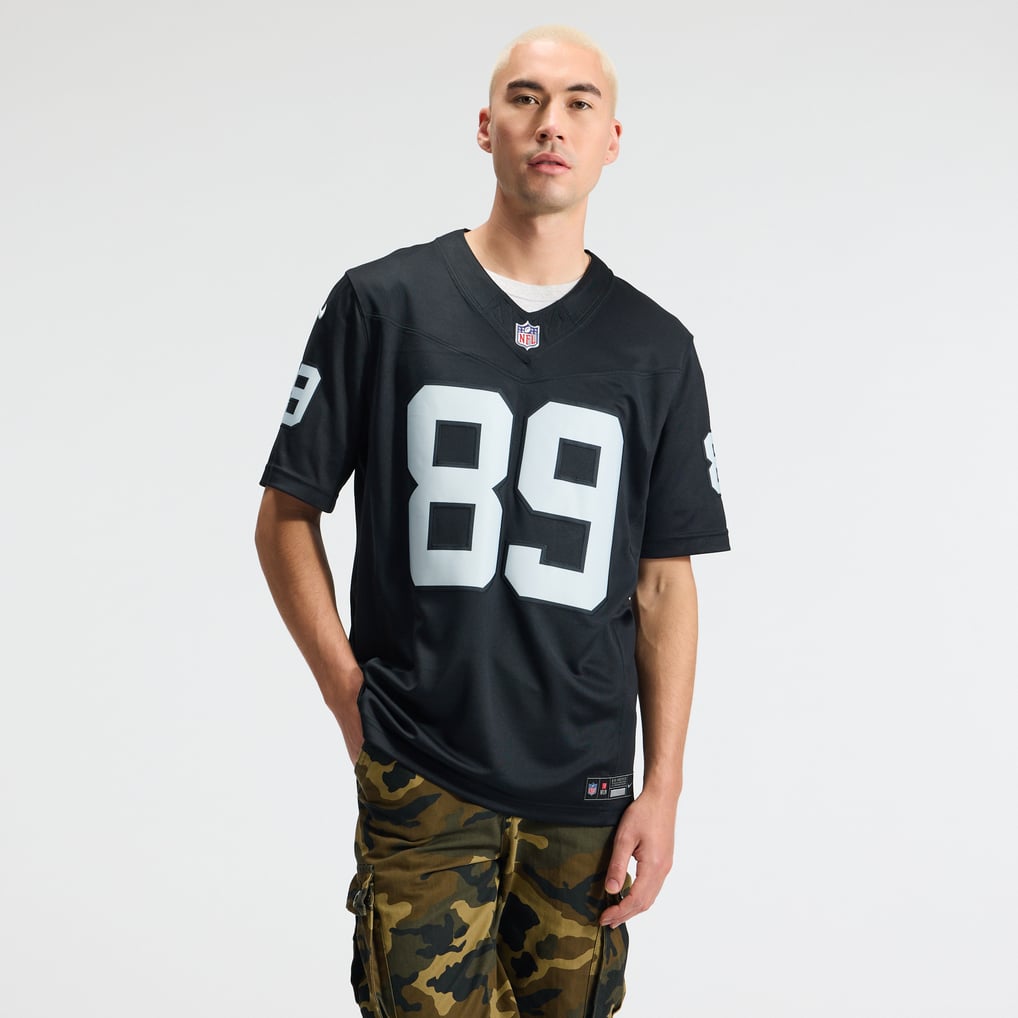 Men's Las Vegas Raiders Brock Bowers Nike Black Team Vapor F.U.S.E. Stitched Limited Jersey - Image 3