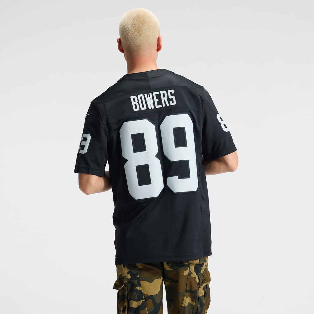 Men's Las Vegas Raiders Brock Bowers Nike Black Team Vapor F.U.S.E. Stitched Limited Jersey - Image 4