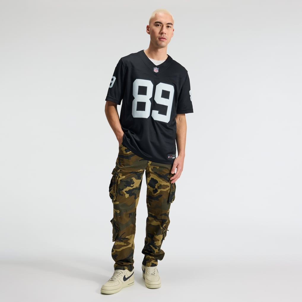 Men's Las Vegas Raiders Brock Bowers Nike Black Team Vapor F.U.S.E. Stitched Limited Jersey - Image 5