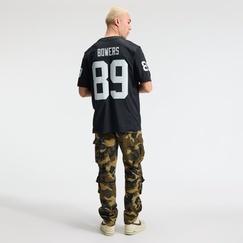 Men's Las Vegas Raiders Brock Bowers Nike Black Team Vapor F.U.S.E. Stitched Limited Jersey - Image 6