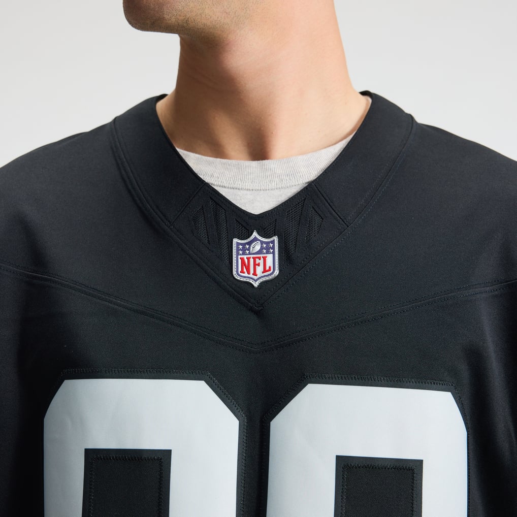 Men's Las Vegas Raiders Brock Bowers Nike Black Team Vapor F.U.S.E. Stitched Limited Jersey - Image 9