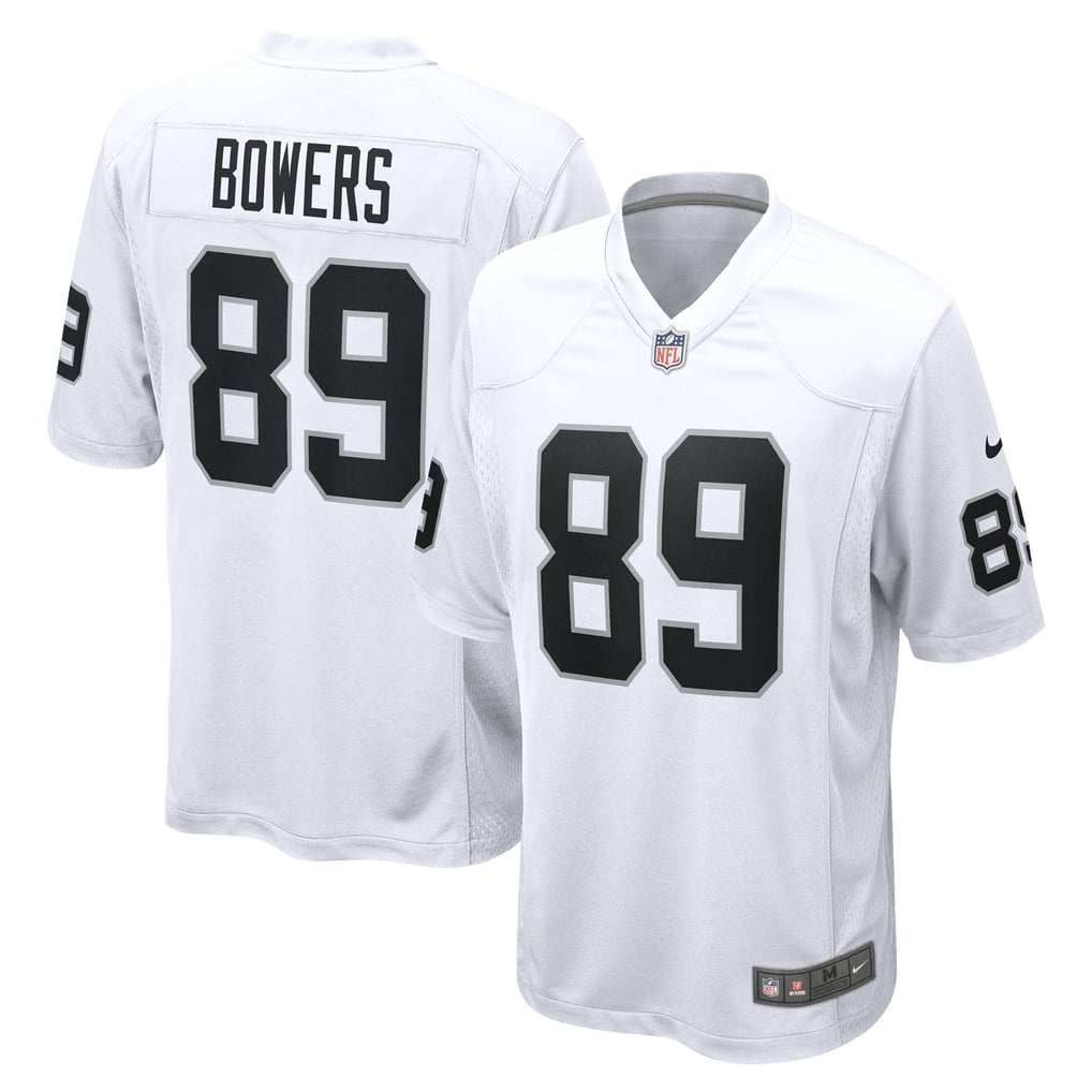 Men's Las Vegas Raiders Brock Bowers Nike  White Game Jersey - Image 2