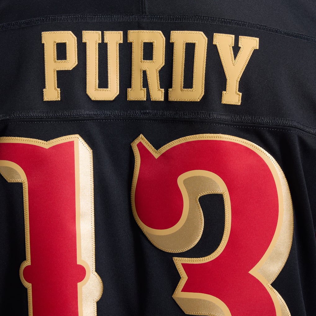 Men's San Francisco 49ers Brock Purdy Nike Black Rivalries Collection Stitched Limited Jersey - Image 15