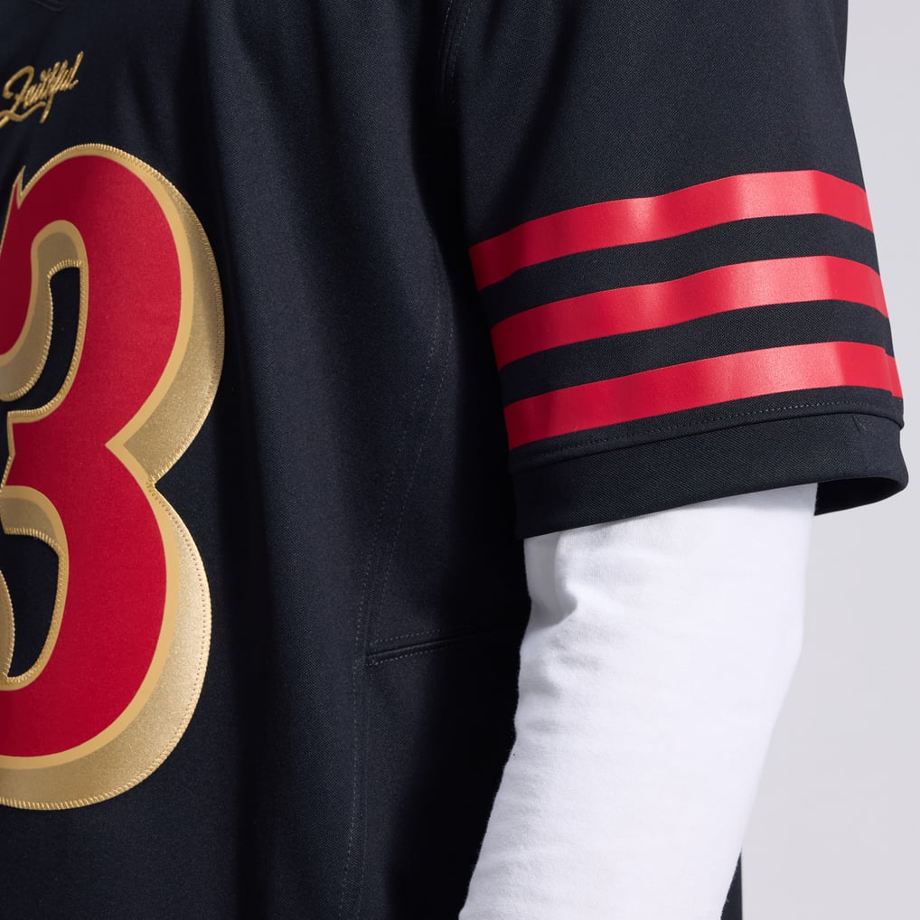Men's San Francisco 49ers Brock Purdy Nike Black Rivalries Collection Stitched Limited Jersey - Image 16