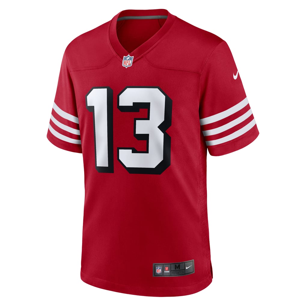 Men San Francisco 49ers Brock Purdy Nike Scarlet Alternate Game Player Jersey - Image 3