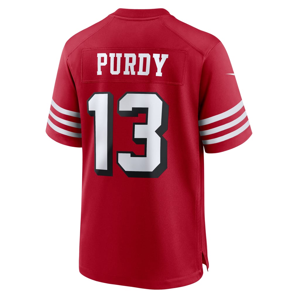 Men San Francisco 49ers Brock Purdy Nike Scarlet Alternate Game Player Jersey - Image 4