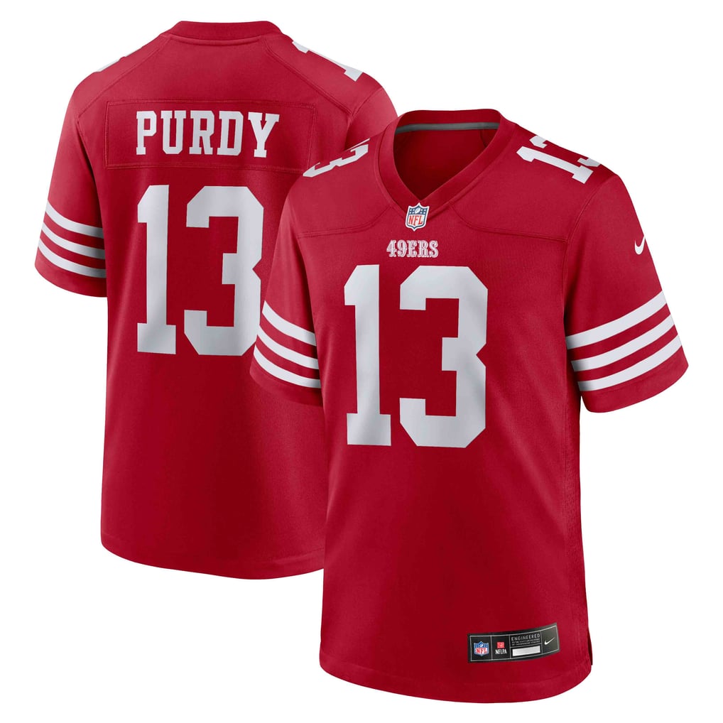 Men's San Francisco 49ers Brock Purdy Nike Scarlet Game Player Jersey - Image 1
