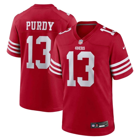 Men's San Francisco 49ers Brock Purdy Nike Scarlet Game Player Jersey - Image 1