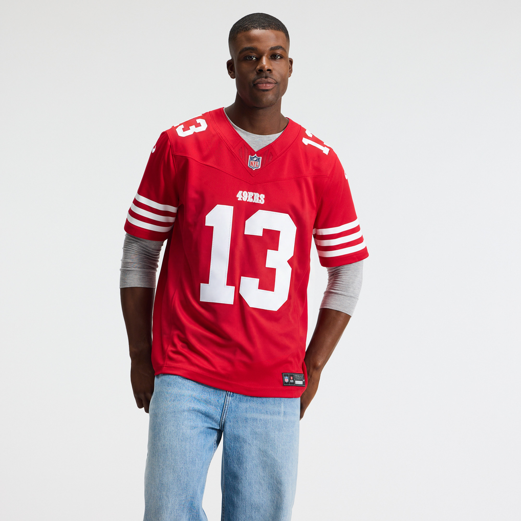 Men's San Francisco 49ers Brock Purdy Nike Scarlet Team Vapor F.U.S.E. Stitched Limited Jersey - Image 3