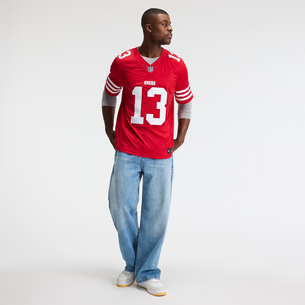 Men's San Francisco 49ers Brock Purdy Nike Scarlet Team Vapor F.U.S.E. Stitched Limited Jersey - Image 5