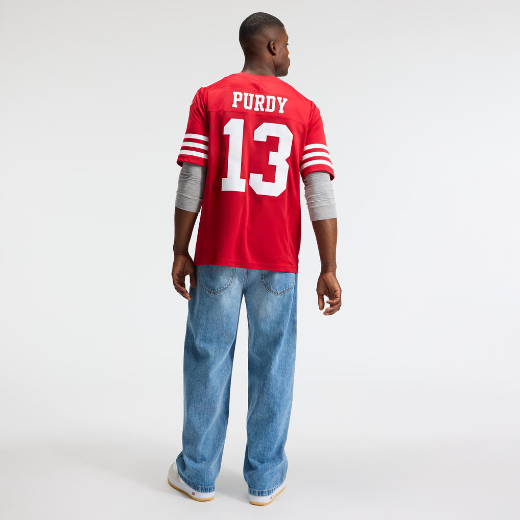 Men's San Francisco 49ers Brock Purdy Nike Scarlet Team Vapor F.U.S.E. Stitched Limited Jersey - Image 6