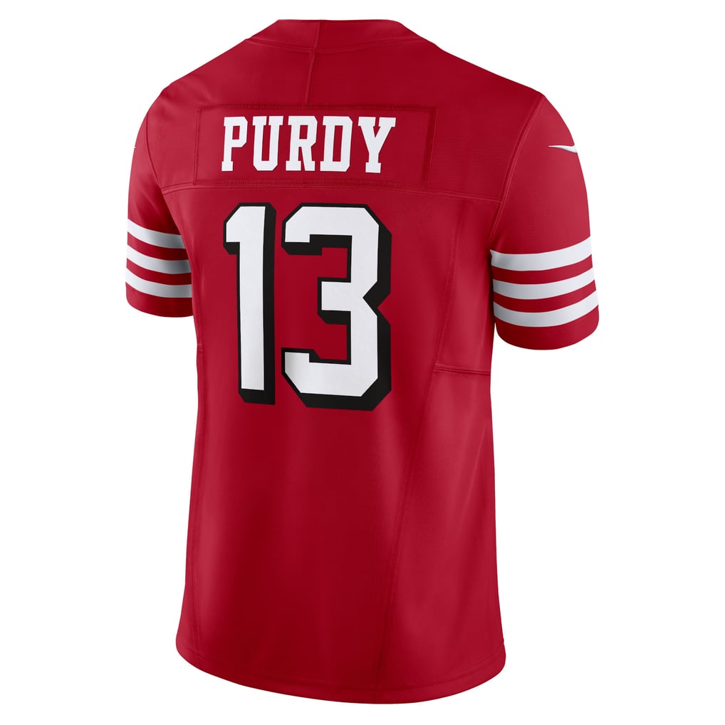 Men's San Francisco 49ers Brock Purdy Nike Scarlet Vapor F.U.S.E. Limited Jersey - Image 4