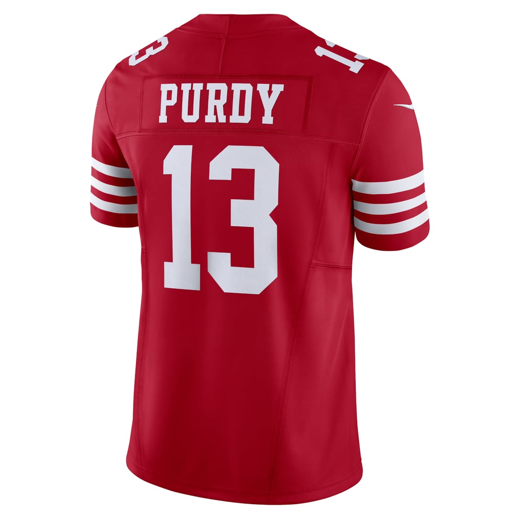 Men's San Francisco 49ers Brock Purdy Nike Scarlet Vapor F.U.S.E. Limited Jersey - Image 4
