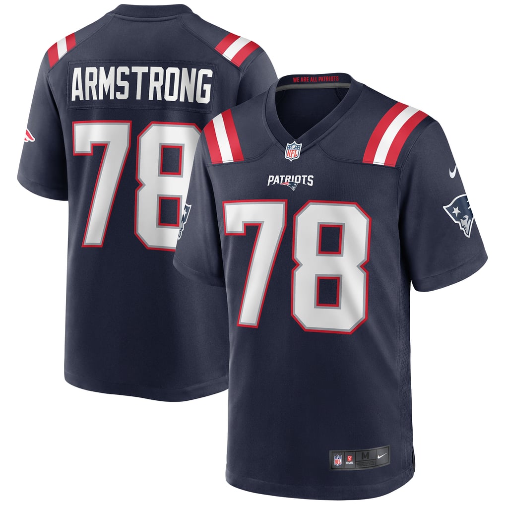 Men's New England Patriots Bruce Armstrong Nike Navy Game Retired Player Jersey - Image 2