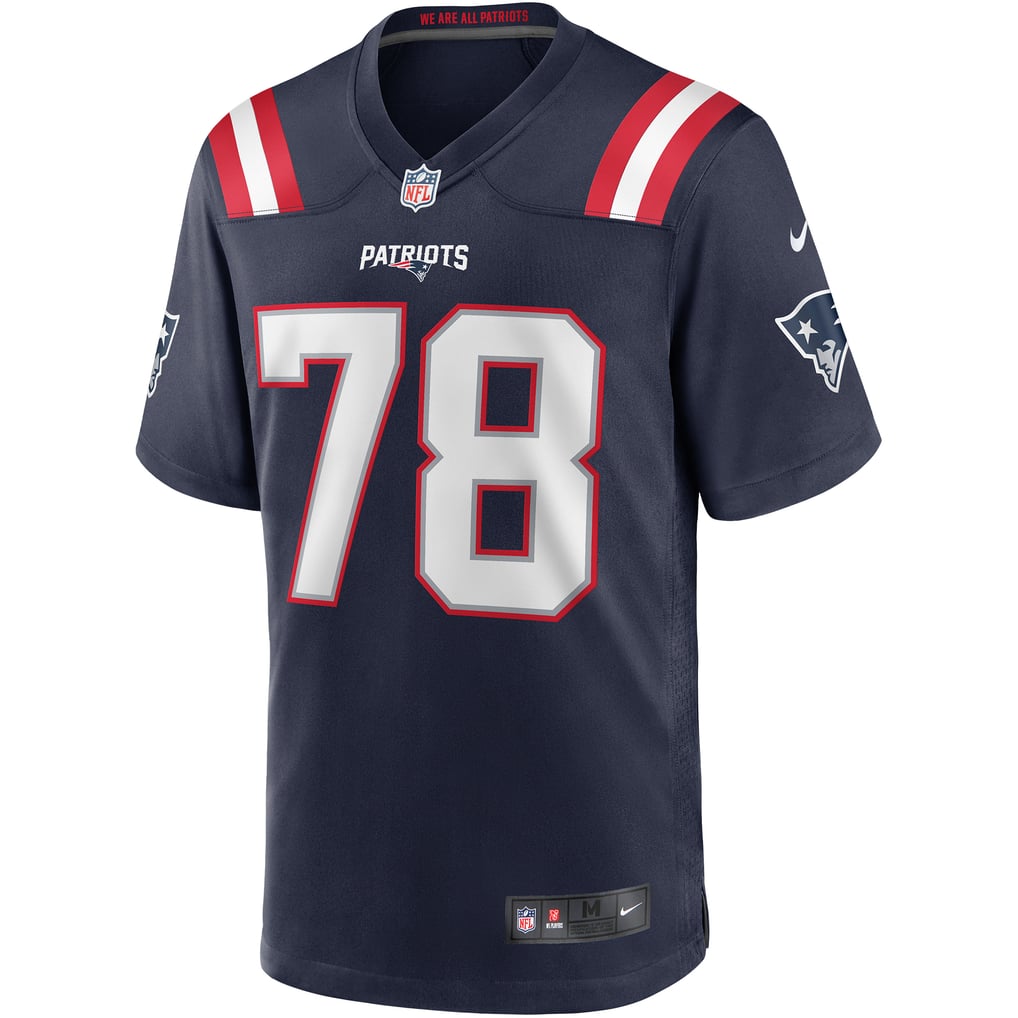 Men's New England Patriots Bruce Armstrong Nike Navy Game Retired Player Jersey - Image 3