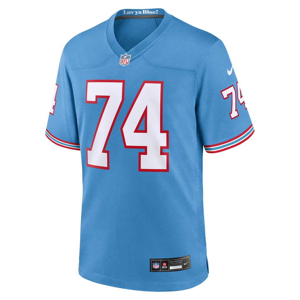 Men's Tennessee Titans Bruce Matthews Nike Light Blue Retired Player Alternate Game Jersey - Image 3