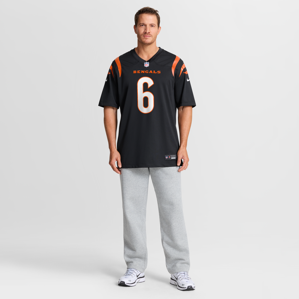 Men's Cincinnati Bengals Bryan Cook Nike Black Team Game Jersey - Image 5