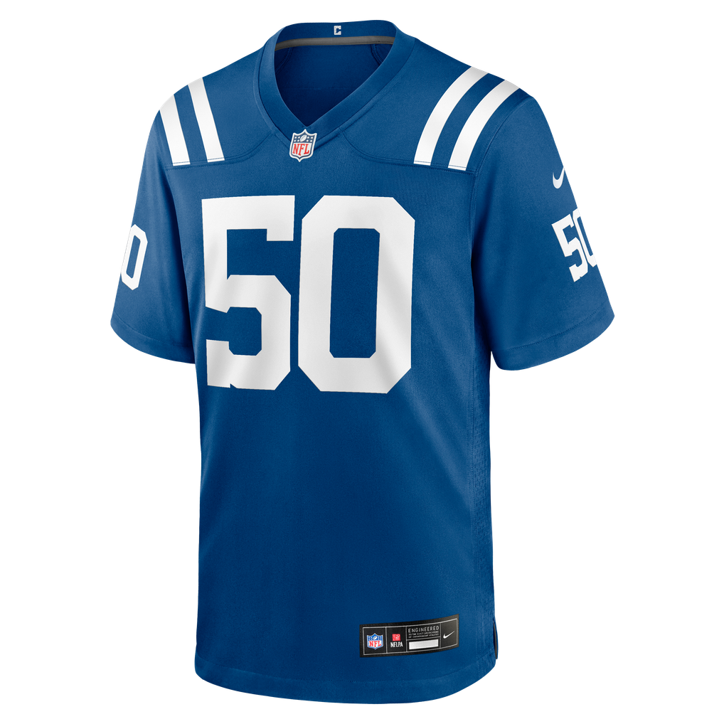 Men's Indianapolis Colts Bryce Boettcher Nike Royal Team Game Jersey - Image 5