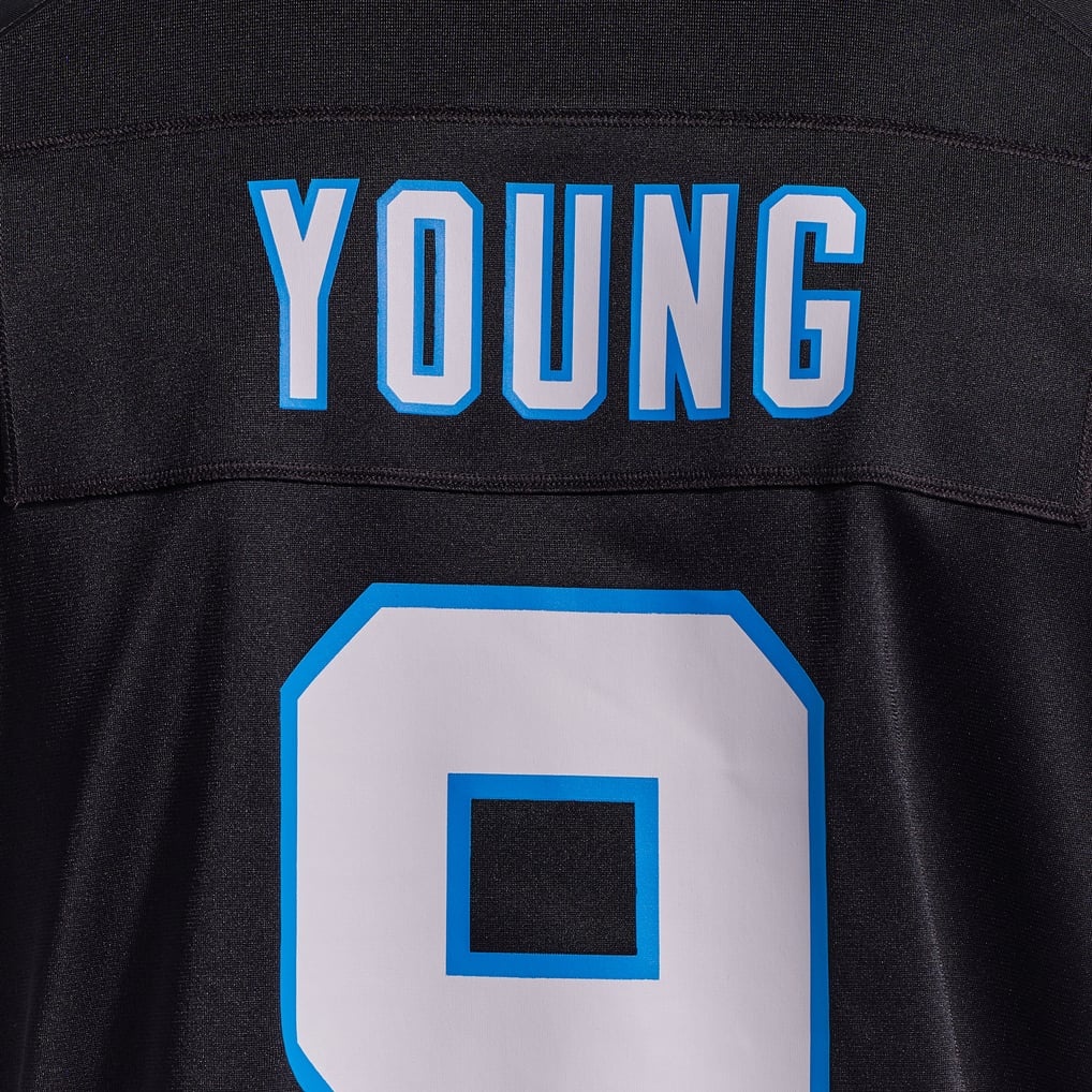 Men's Carolina Panthers Bryce Young Nike Black Team Game Jersey - Image 13