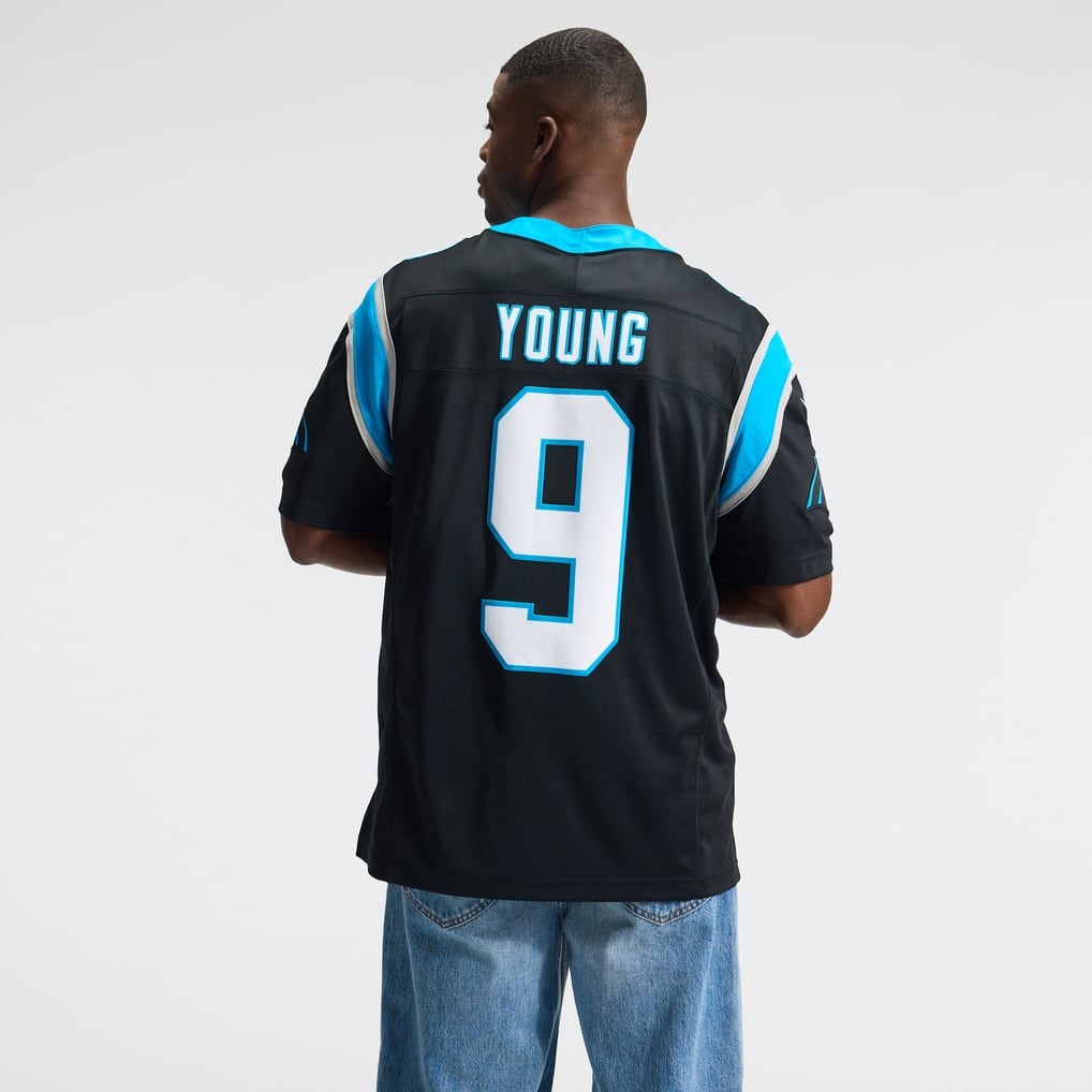 Men's Carolina Panthers Bryce Young Nike Black Team Vapor F.U.S.E. Stitched Limited Jersey - Image 4