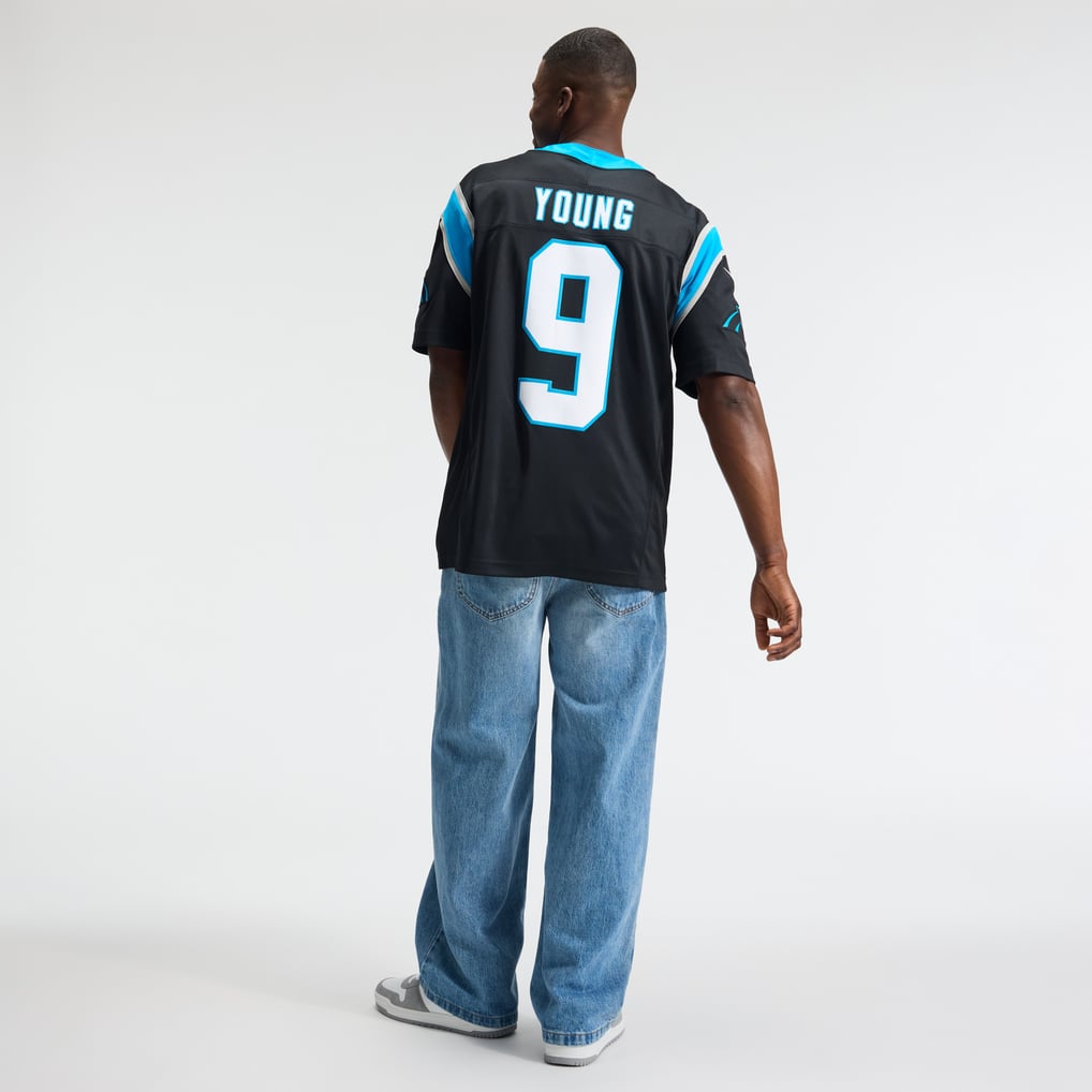 Men's Carolina Panthers Bryce Young Nike Black Team Vapor F.U.S.E. Stitched Limited Jersey - Image 6