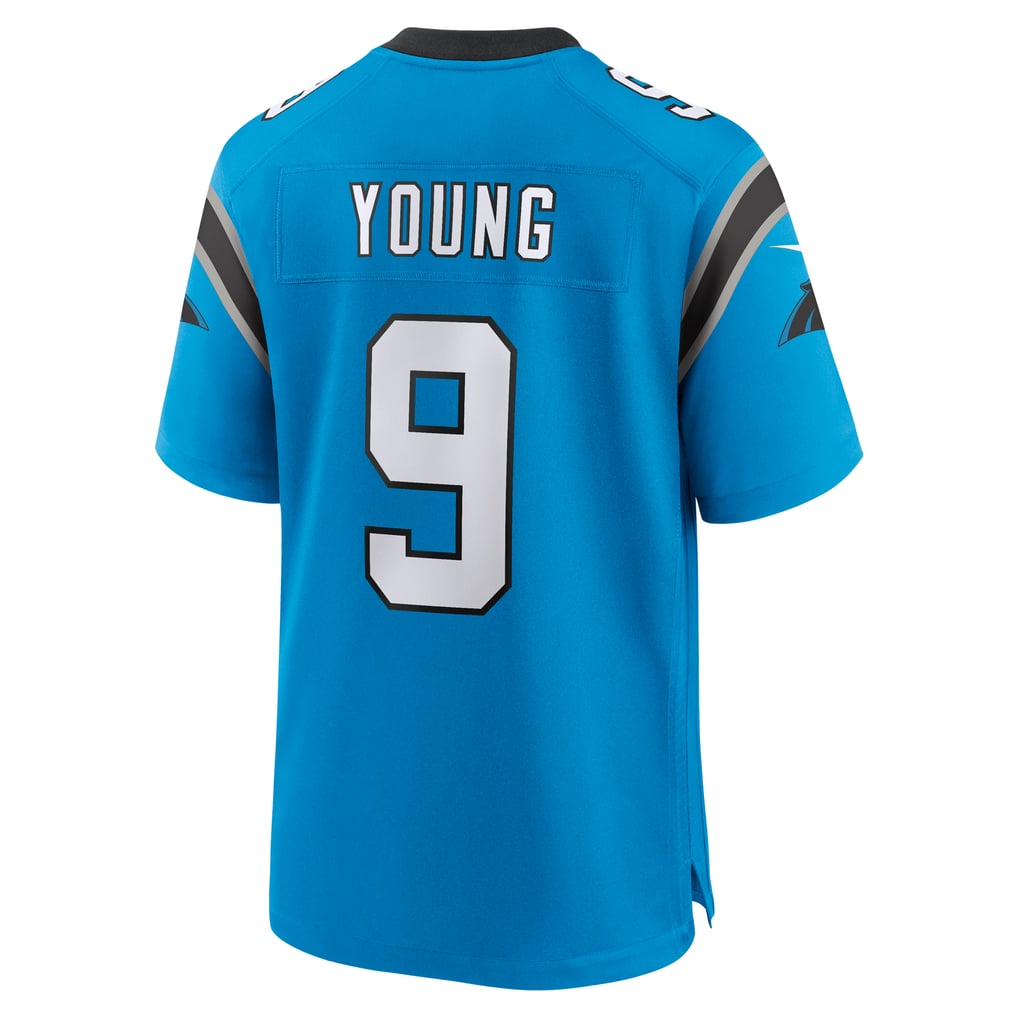 Men's Carolina Panthers Bryce Young Nike Blue Alternate Game Jersey - Image 4