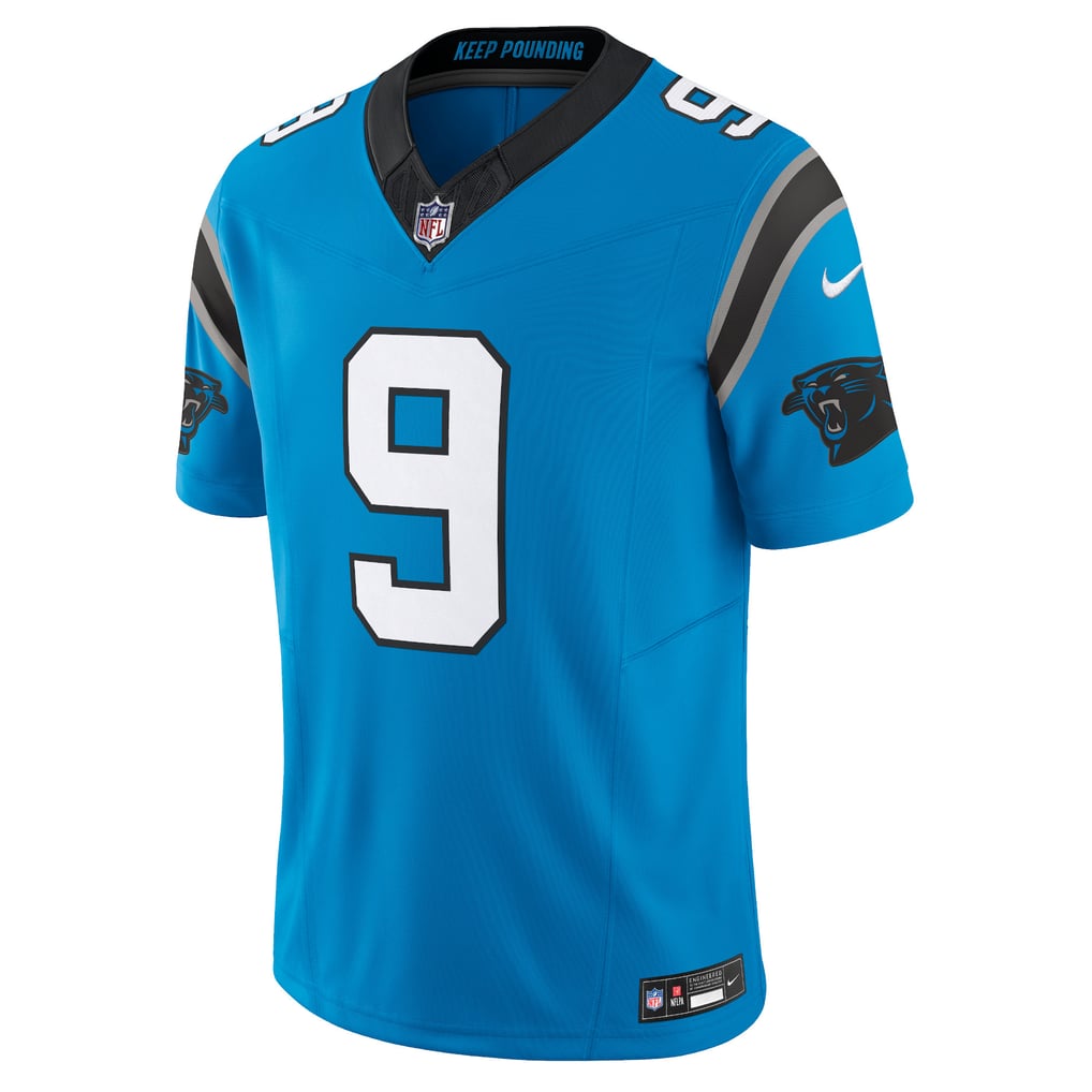Men's Carolina Panthers Bryce Young Nike Blue Vapor F.U.S.E. Limited Jersey - Image 3