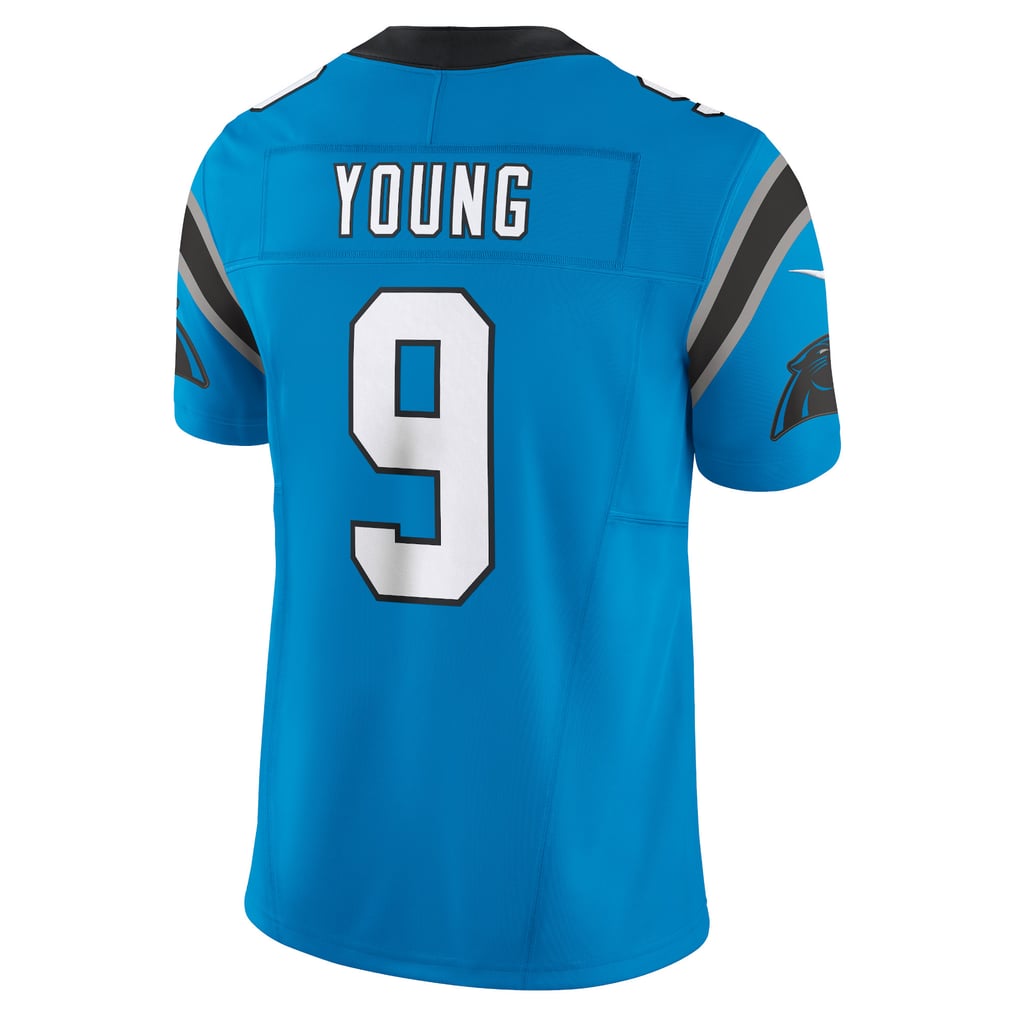 Men's Carolina Panthers Bryce Young Nike Blue Vapor F.U.S.E. Limited Jersey - Image 4
