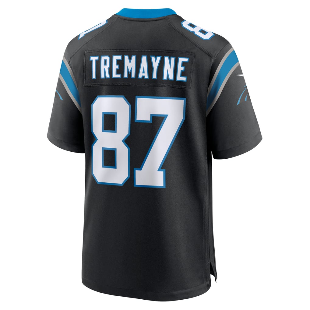 Men's Carolina Panthers Brycen Tremayne Nike Black Team Game Jersey - Image 4