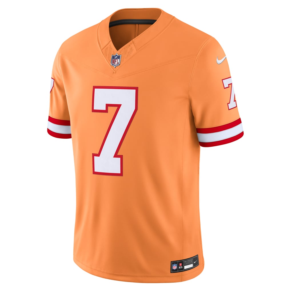 Men's Tampa Bay Buccaneers Bucky Irving Nike Creamsicle Alternate Vapor F.U.S.E. Stitched Limited Jersey - Image 3