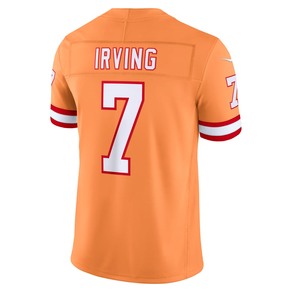 Men's Tampa Bay Buccaneers Bucky Irving Nike Creamsicle Alternate Vapor F.U.S.E. Stitched Limited Jersey - Image 4