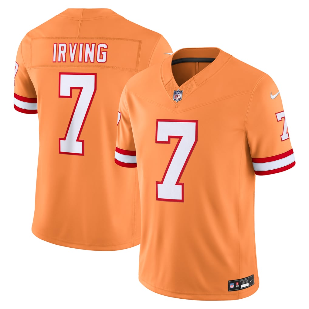 Men's Tampa Bay Buccaneers Bucky Irving Nike Creamsicle Alternate Vapor F.U.S.E. Stitched Limited Jersey - Image 1