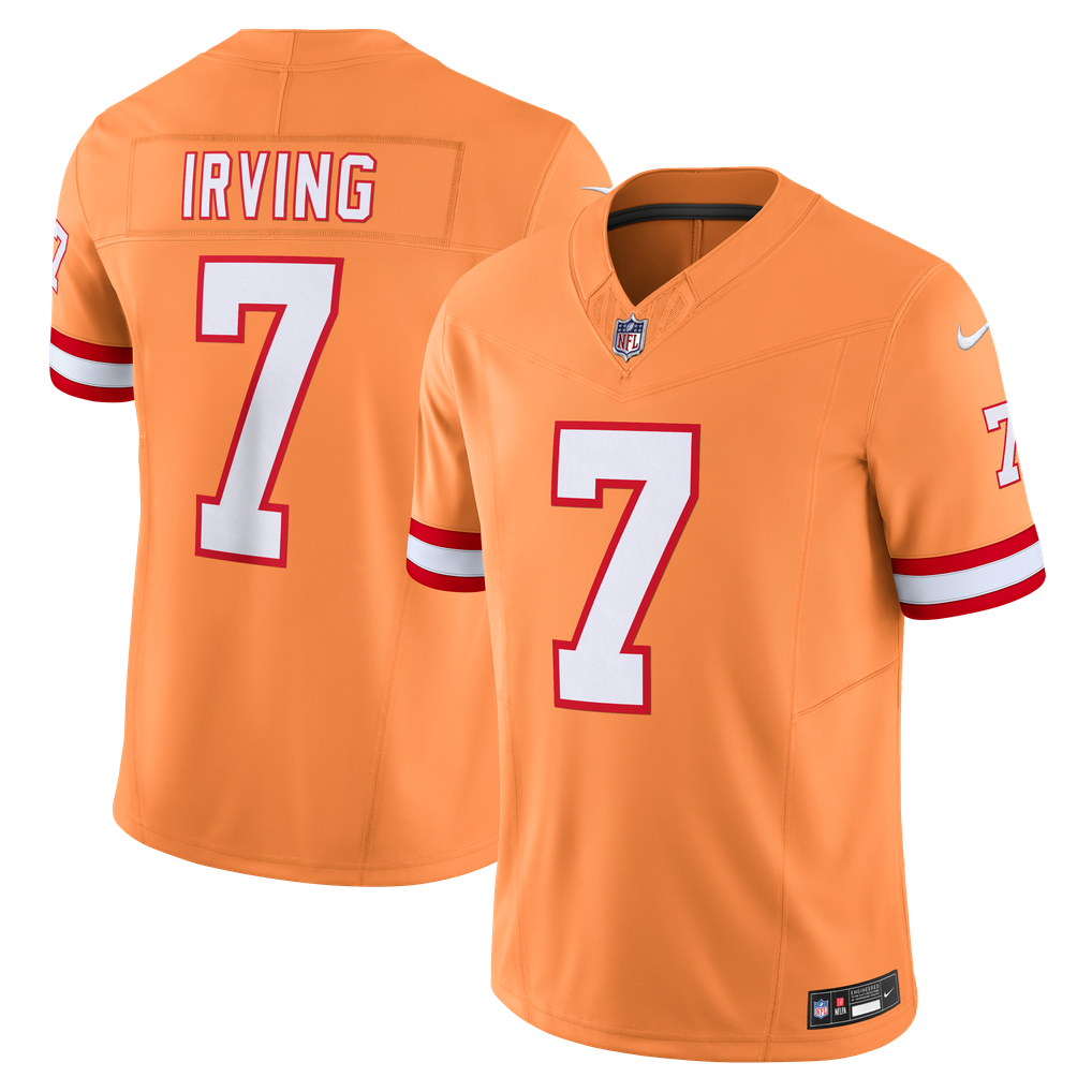 Men's Tampa Bay Buccaneers Bucky Irving Nike Orange Alternate 2 Throwback Vapor F.U.S.E. Limited Jersey - Image 1