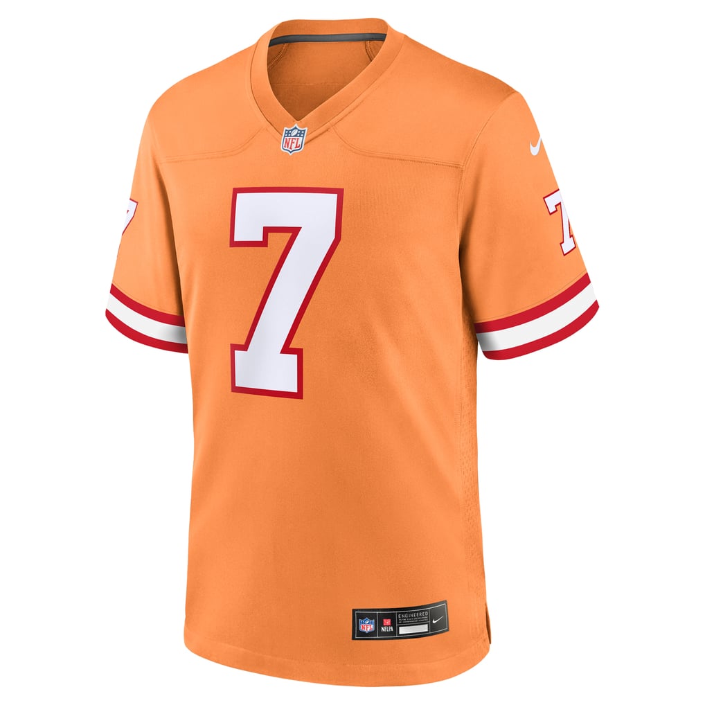 Men's Tampa Bay Buccaneers Bucky Irving Nike  Orange Alternate Game Jersey - Image 3