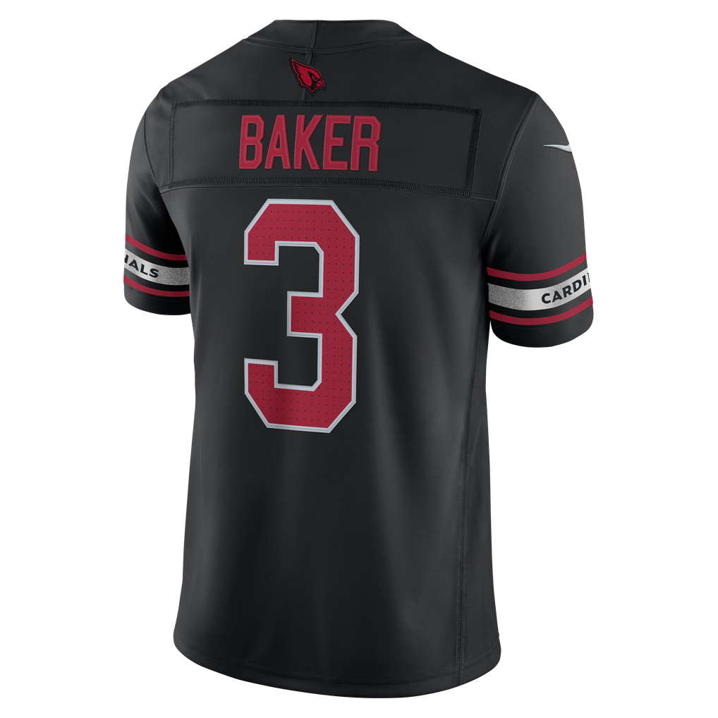 Men's Arizona Cardinals Budda Baker Nike Black Alternate Vapor F.U.S.E. Stitched Limited Jersey - Image 4