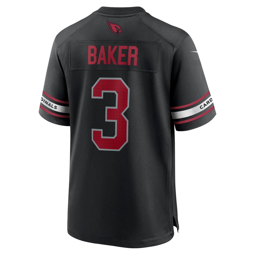 Men's Arizona Cardinals Budda Baker Nike Black Game Jersey - Image 4