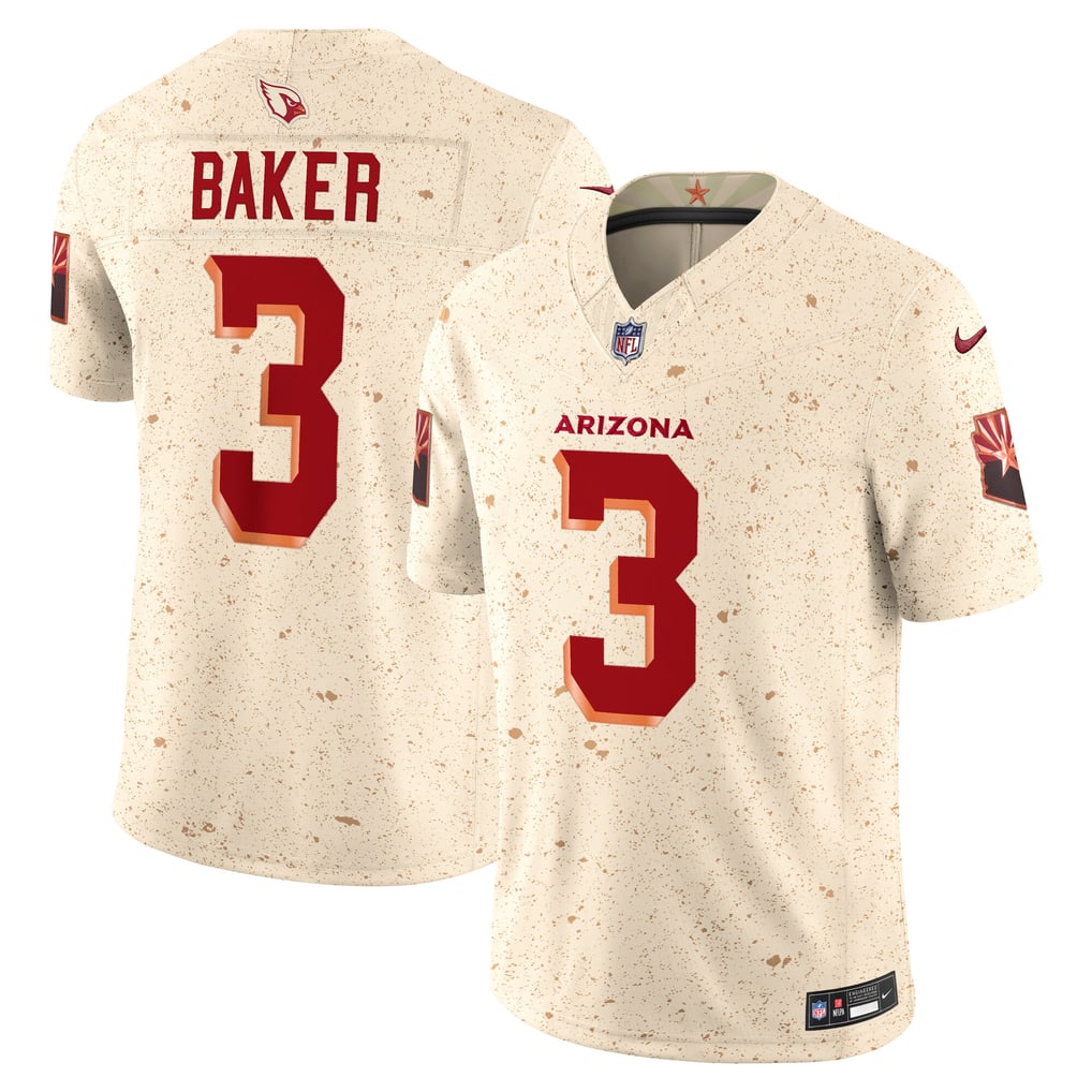 Men's Arizona Cardinals Budda Baker Nike Natural Rivalries Collection Stitched Limited Jersey - Image 1