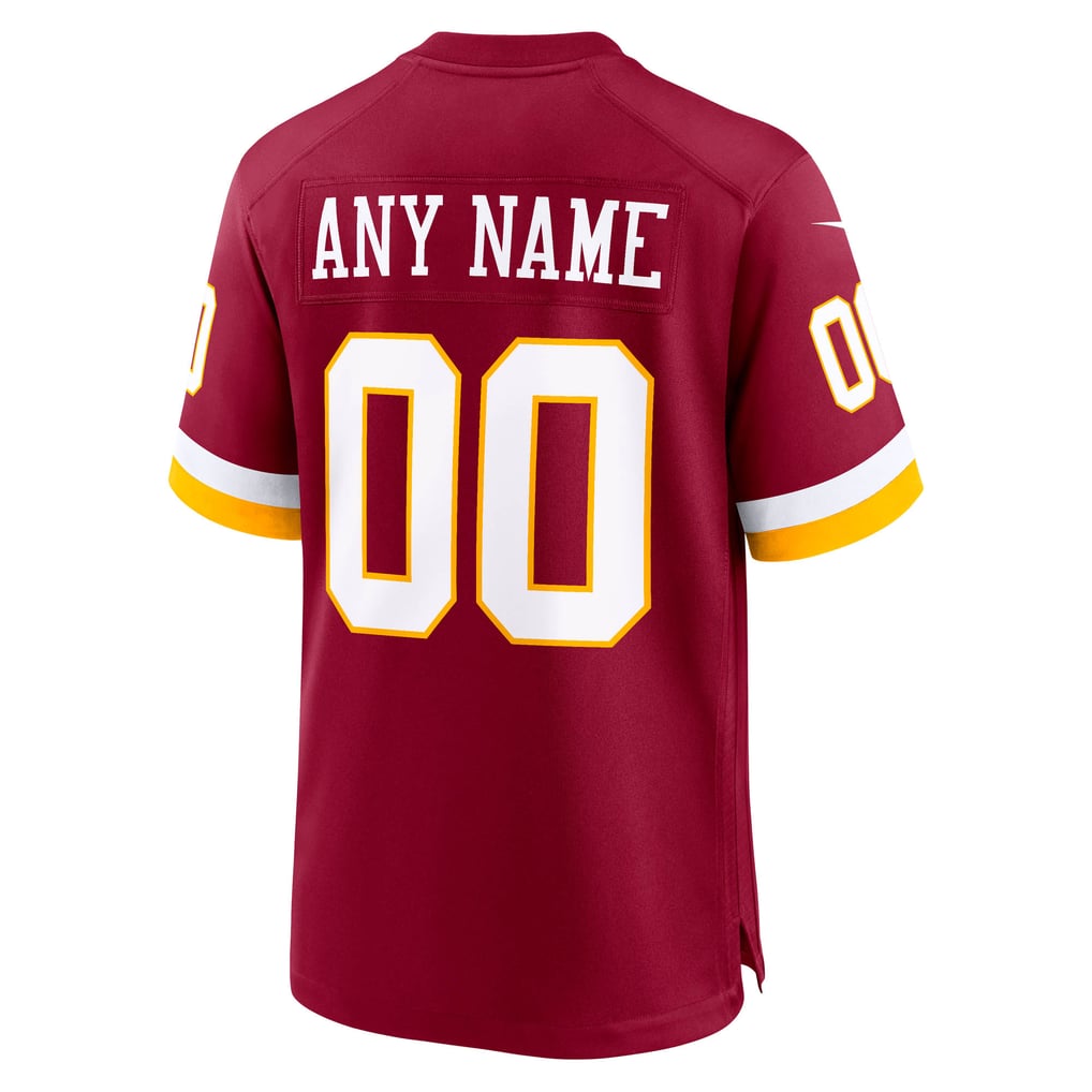 Men's Washington Commanders Nike Burgundy Custom Game Jersey - Image 4