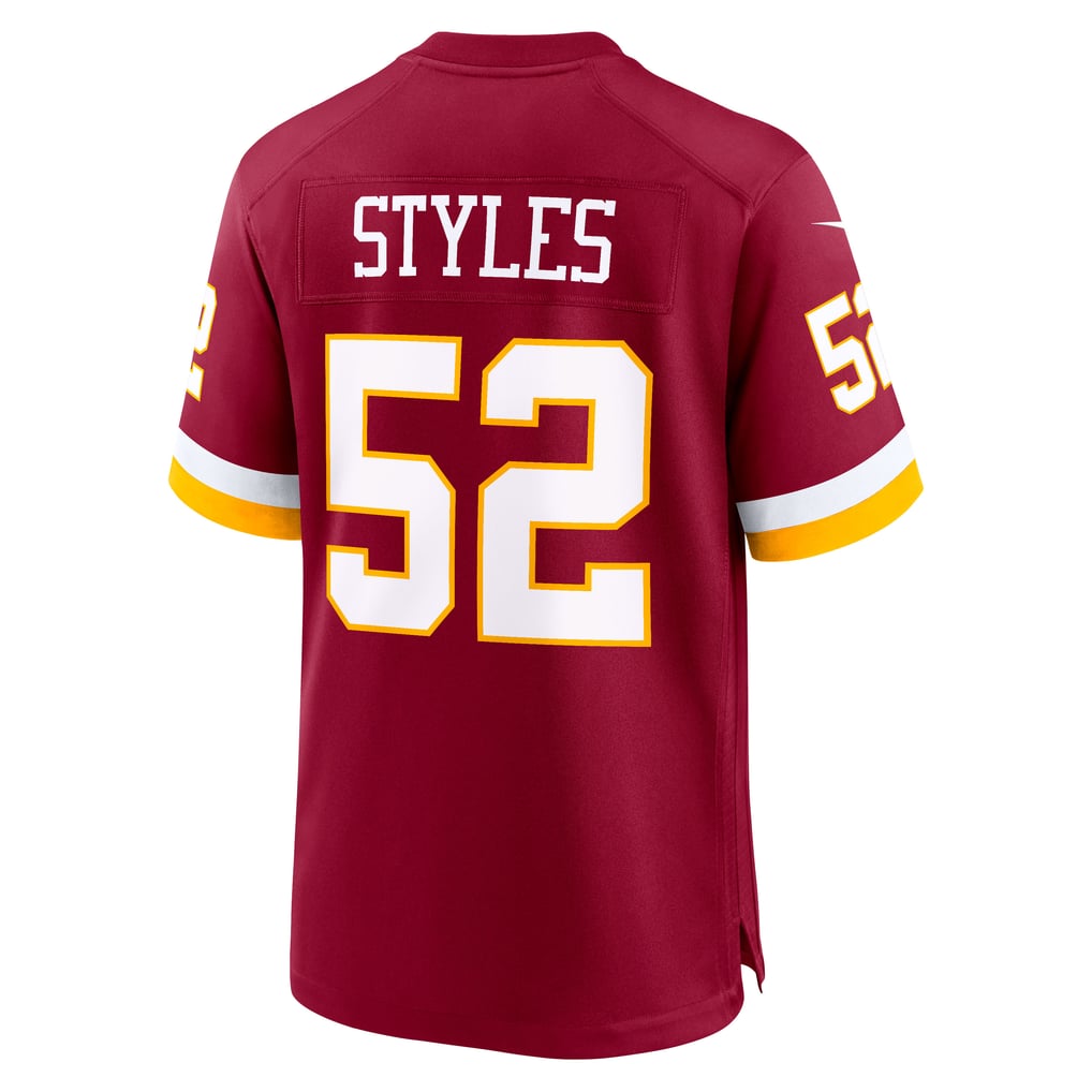 Men's Washington Commanders Sonny Styles Nike Burgundy Team Game Jersey - Image 4