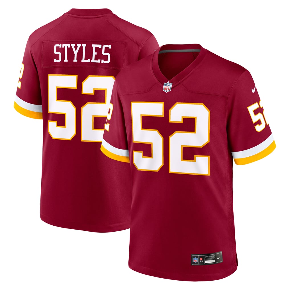 Men's Washington Commanders Sonny Styles Nike Burgundy Team Game Jersey - Image 1