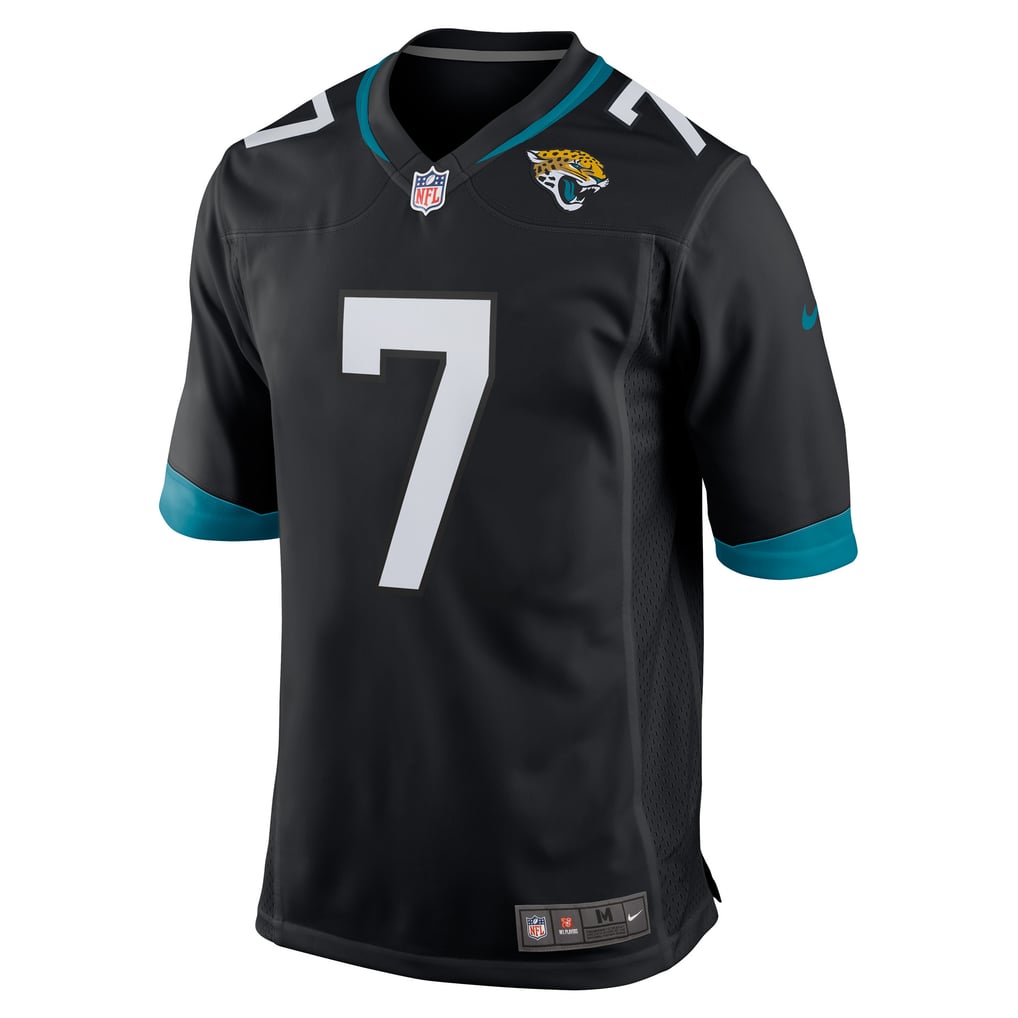 Men's Jacksonville Jaguars Byron Leftwich Nike Black Retired Player Alternate Game Jersey - Image 3