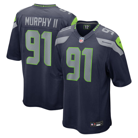 Men's Seattle Seahawks Byron Murphy II Nike College Navy  Player Game Jersey - Image 1