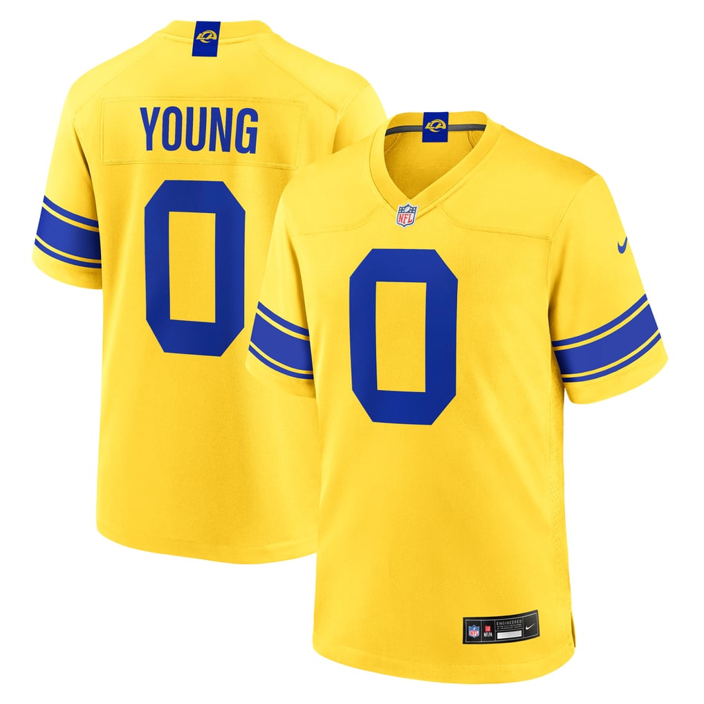 Men's Los Angeles Rams Byron Young Nike Gold Alternate Classic Sol Game Jersey - Image 2