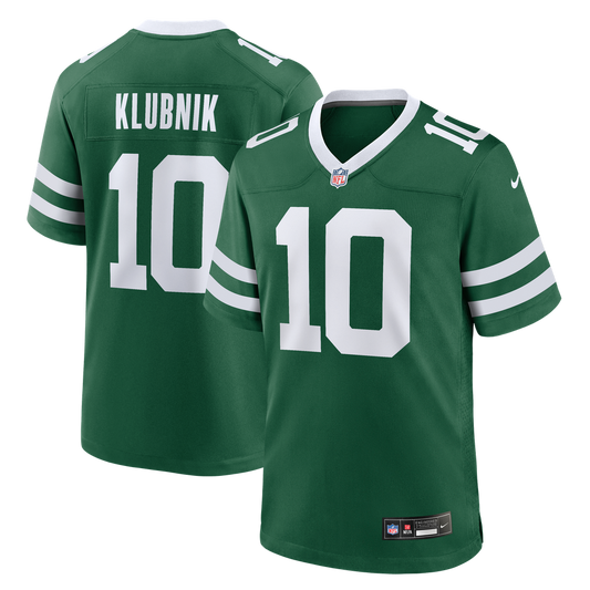 Men's New York Jets Cade Klubnik Nike Legacy Green Team Game Jersey - Image 1