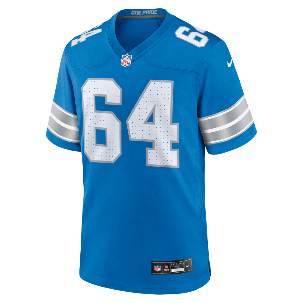 Men's Detroit Lions Cade Mays Nike  Blue Team Game Jersey - Image 3