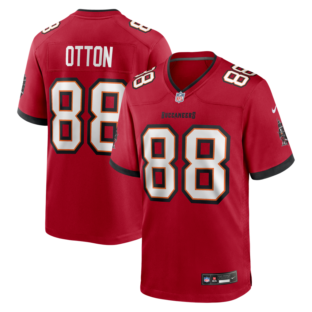 Men's Tampa Bay Buccaneers Cade Otton Nike Red Game Player Jersey - Image 1