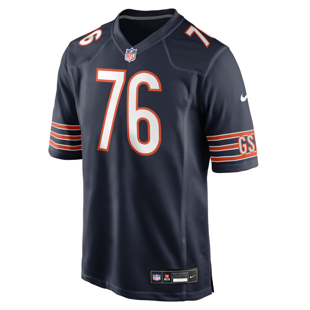 Men's Chicago Bears Caden Barnett Nike Navy Team Game Jersey - Image 5