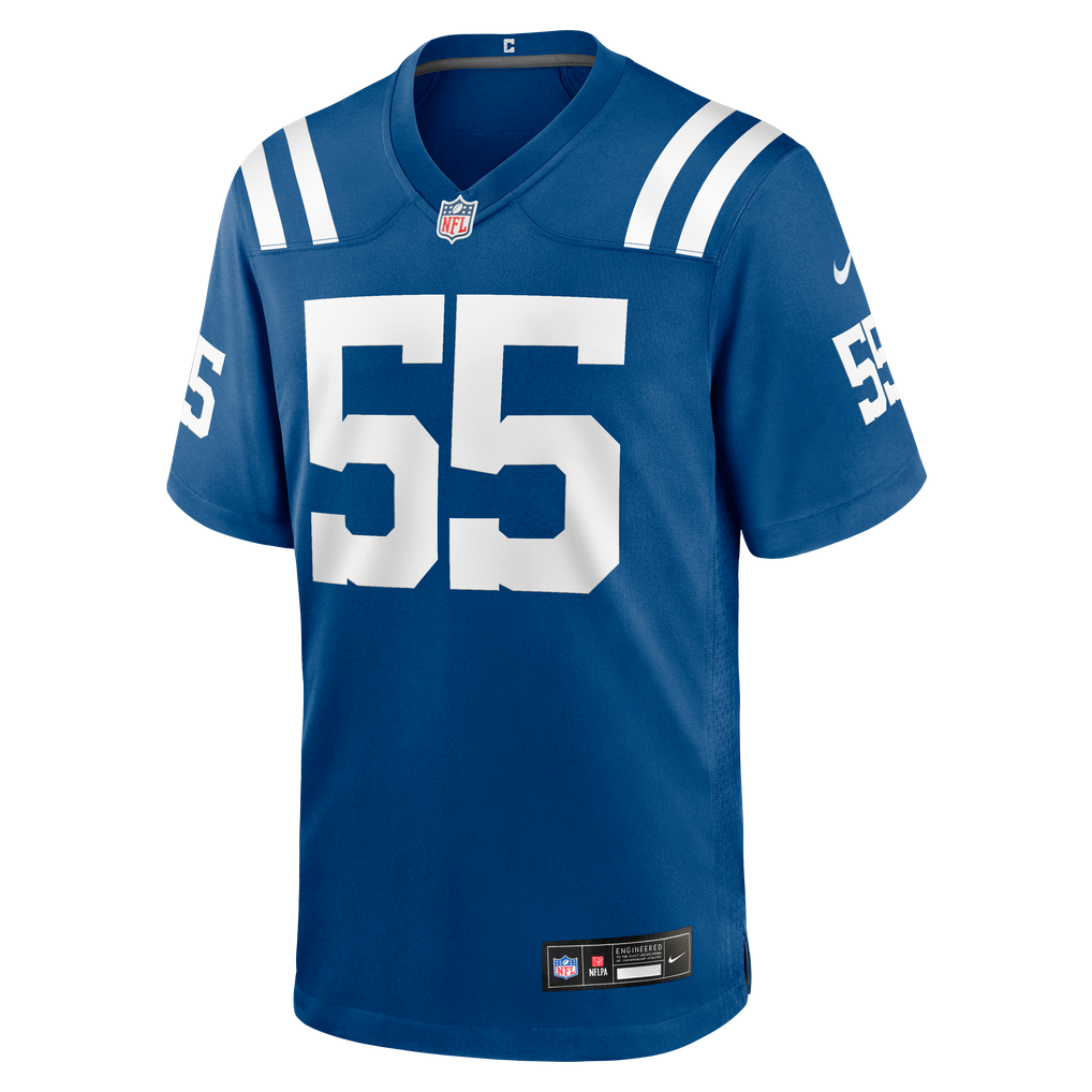 Men's Indianapolis Colts Caden Curry Nike Royal Team Game Jersey - Image 5