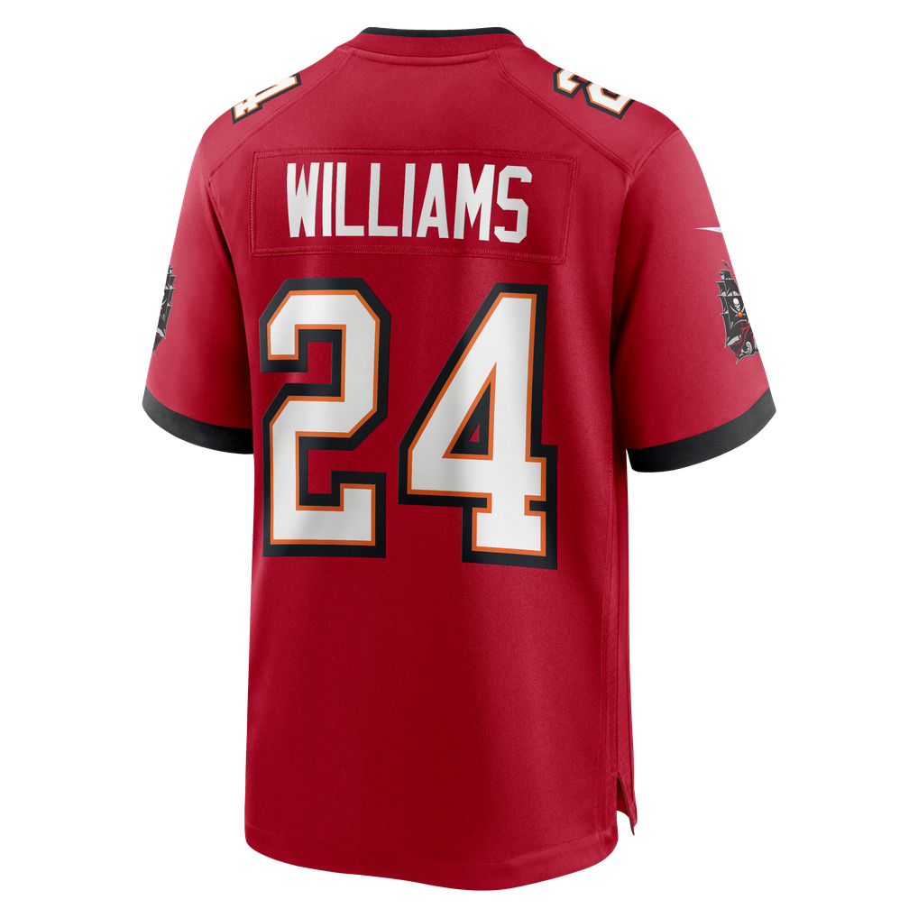 Men's Tampa Bay Buccaneers Cadillac Williams Nike Red Game Retired Player Jersey - Image 4