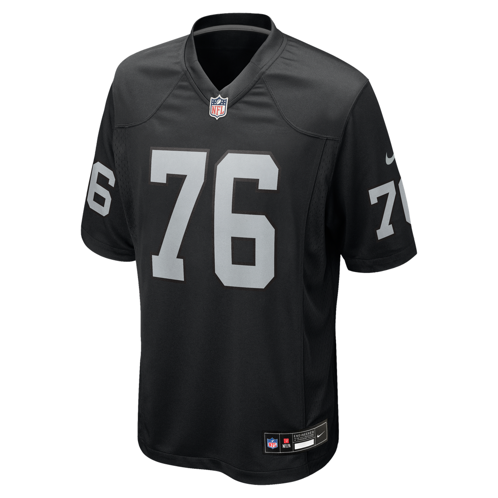 Men's Las Vegas Raiders Caleb Rogers Nike  Black Team Game Jersey - Image 3